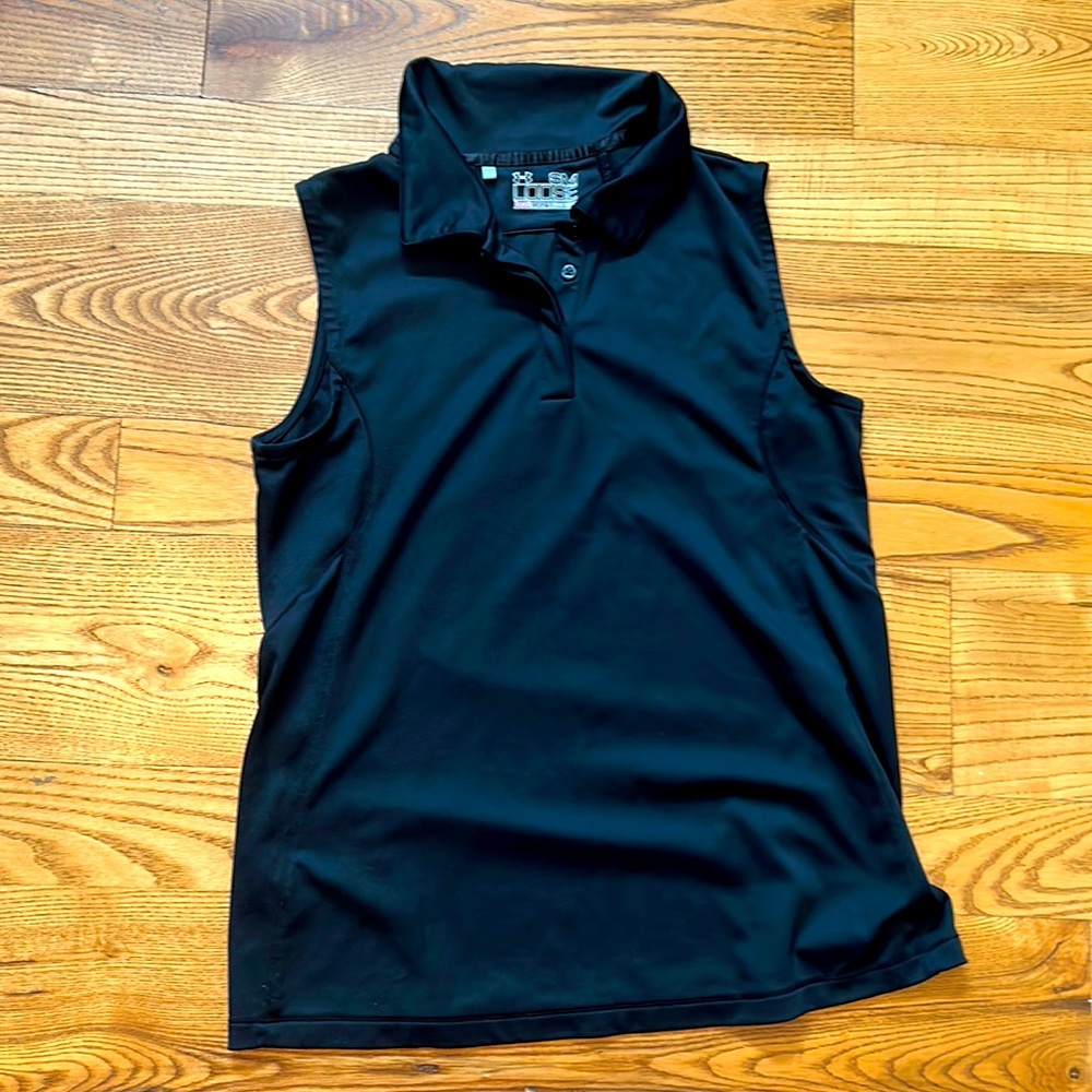 Under Armor black polo